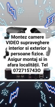 Montez camere video de supraveghere