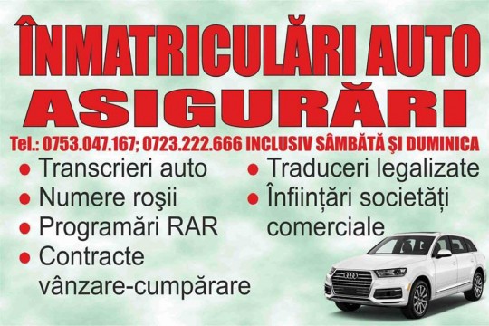 Inmatriculari AUTO Arad