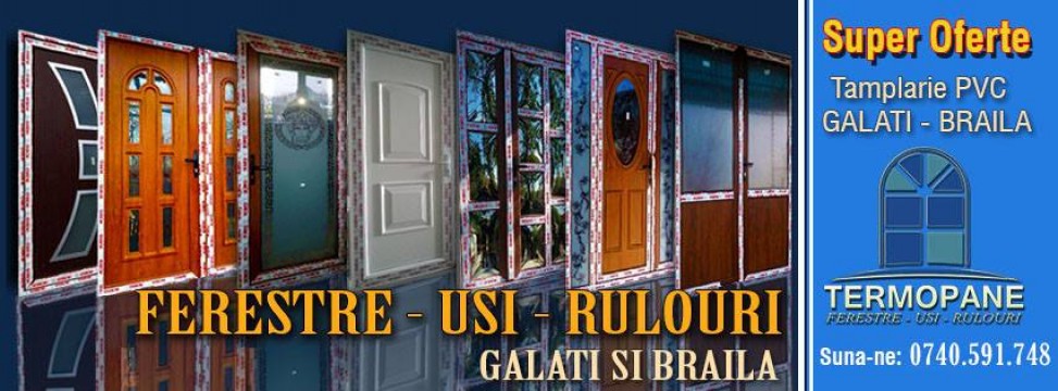 Tamplarie PVC si aluminiu