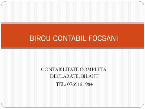 Expert contabil Focsani