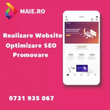 Creare site si promovare online. Beneficiezi de optimzare SEO. Creare site prin Firma de web design Bucuresti