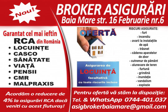 Broker asigurari Baia Mare