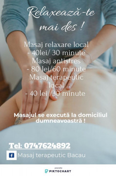 Masaj terapeutic Bacau