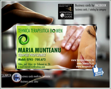 Terapia Bowen Sibiu - Maria Munteanu