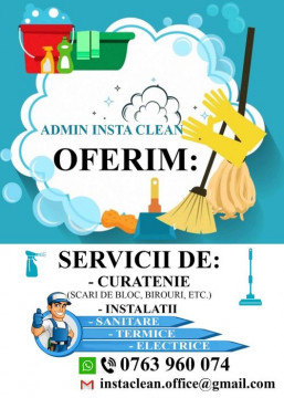 Curățenie în diverse locatii