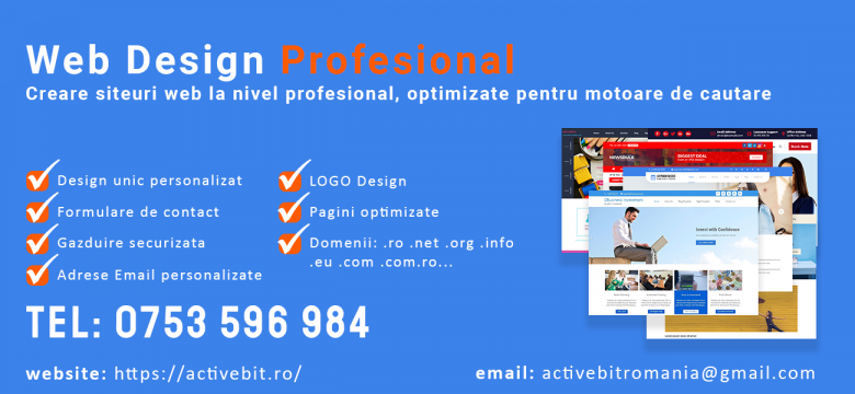 Servicii WEB DESIGN si promovare.