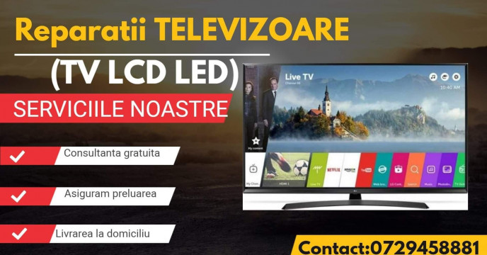 Reparatii televizoare, laptopuri