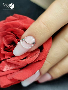 Unghii cu gel si oja semi mani si pedi