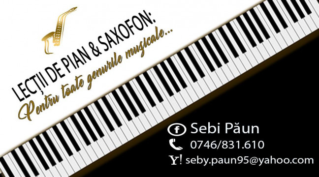 Lecții de pian și saxofon
