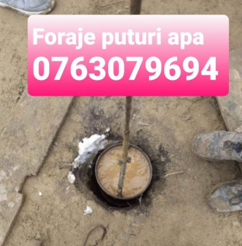 Foraje puturi apa denisipari adanciri piloni sustinere