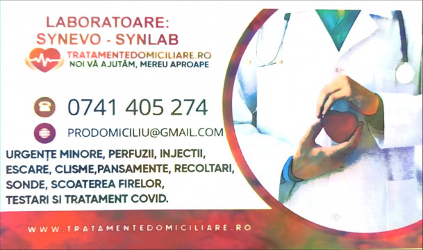 Analize medicale Synevo la domiciliu
