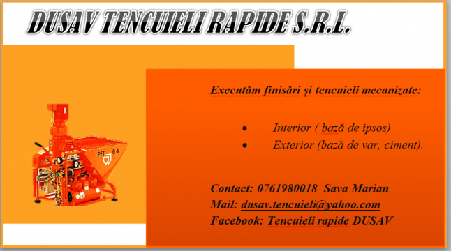 Tencuieli rapide DUSAV